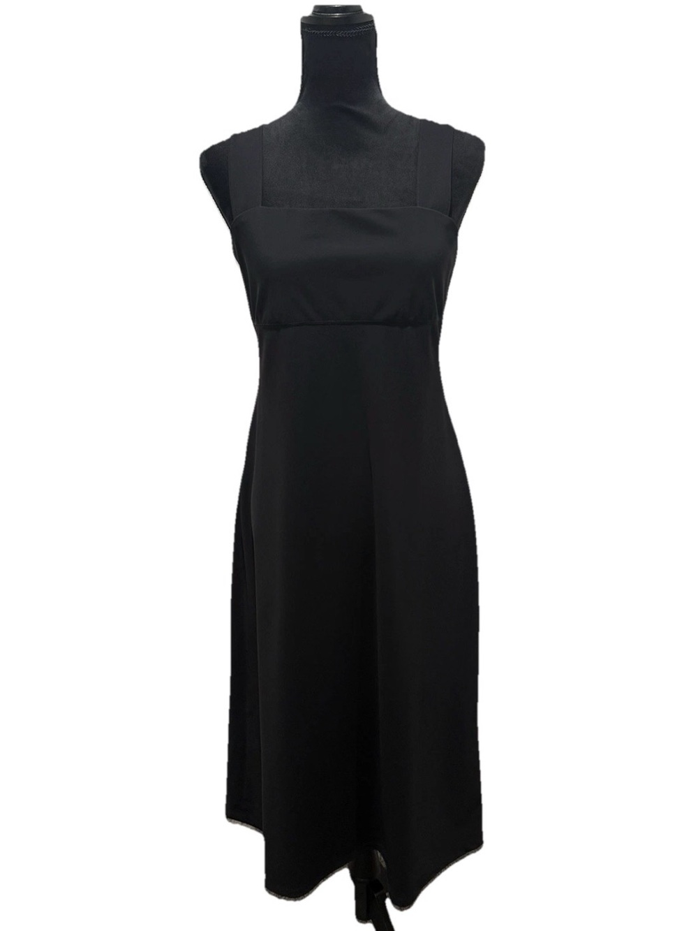 Theory Crossback Strap Midi Black Dress Cocktail Sleeveless Women’s Size Medium